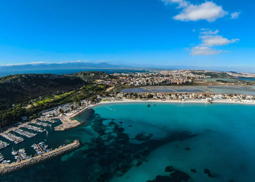 Day 7: Marina and beach on the southern coast of Sardinia