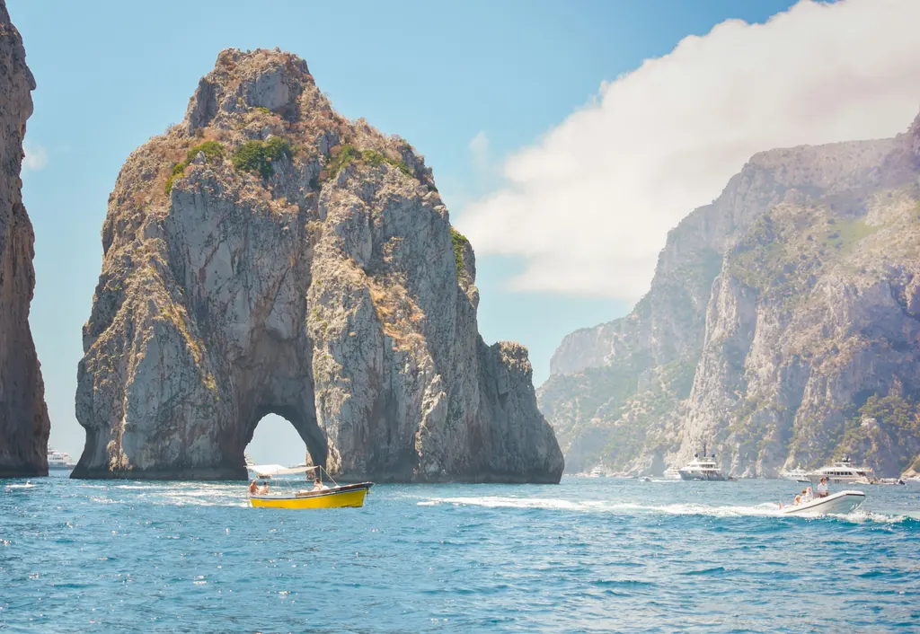Day 2: Capri and the Faraglioni rocks from the sea