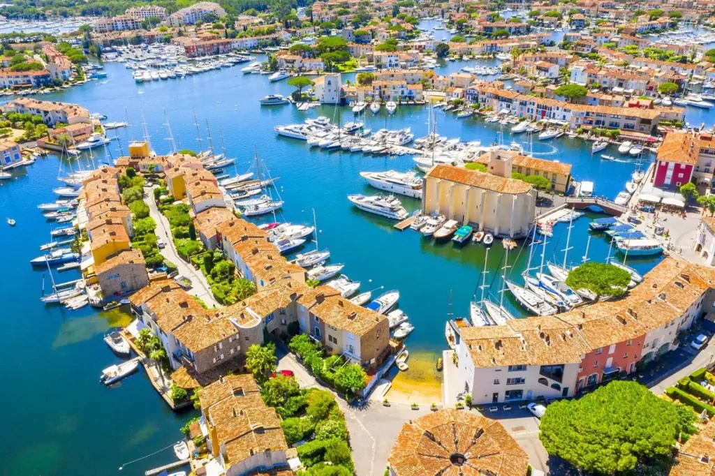 Day 6: Port Grimaud canals and marina from above