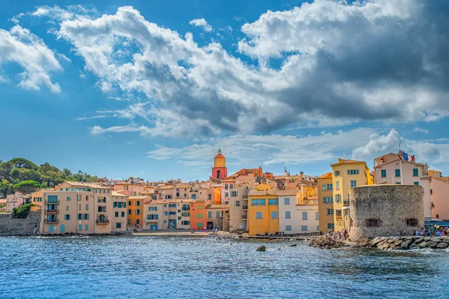 Saint-Tropez Day Charter — Your Perfect Day at Sea, Saint-Tropez harbour and old town seen from the sea